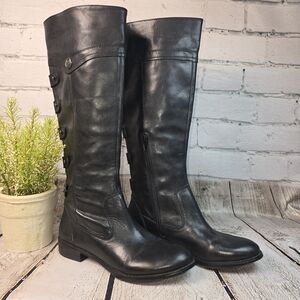 ARTURO CHIANG TALL LEATHER RIDING BOOTS EQUESTRIAN-STYLE WOMENS SIZE 6.5